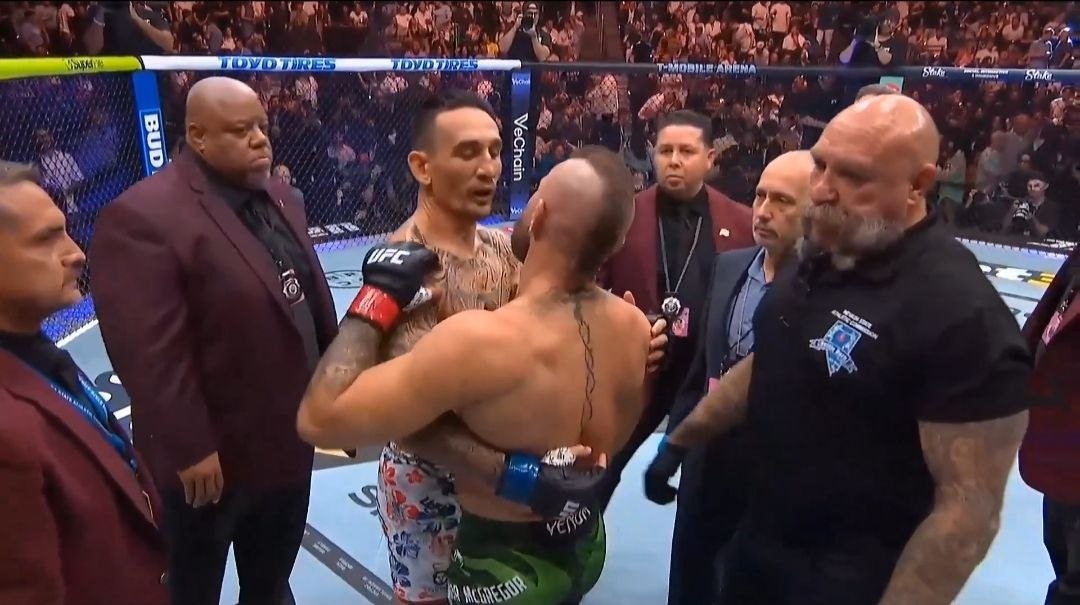 Max Holloway after Conor McGregor's injury at UFC 329