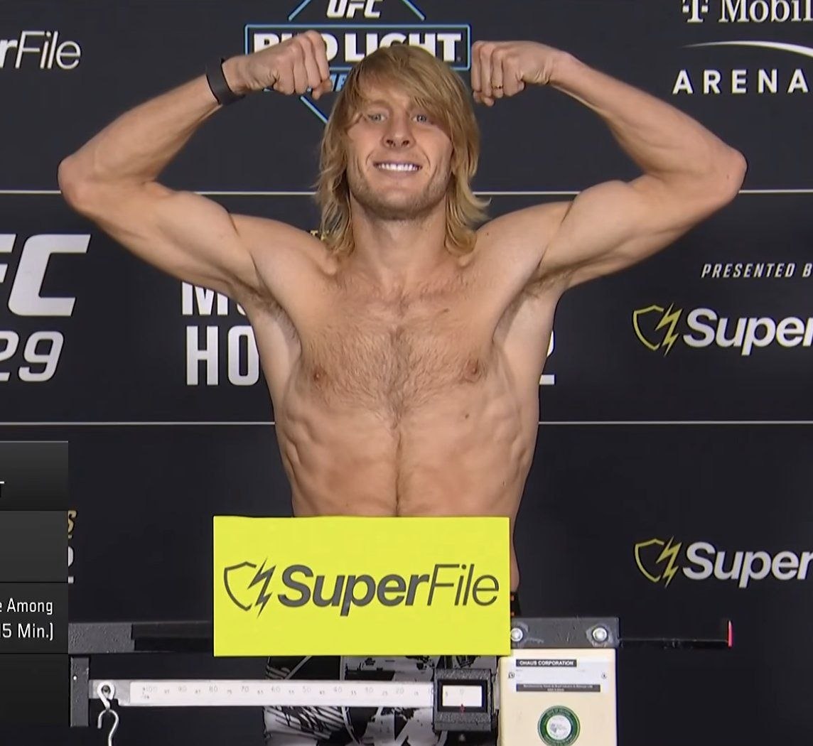 Paddy Pimblett at 155 lbs for UFC 329