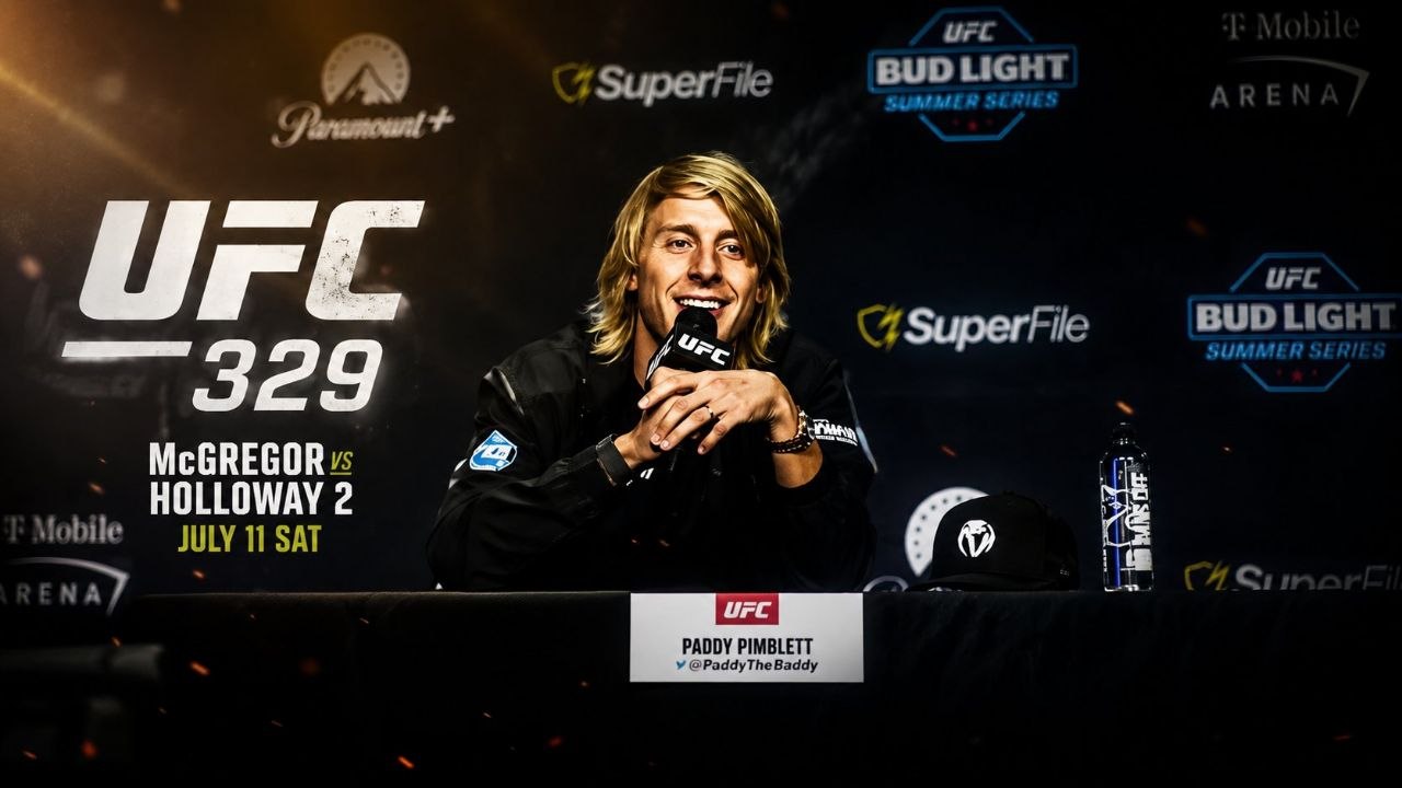Fighters face off during a press conference