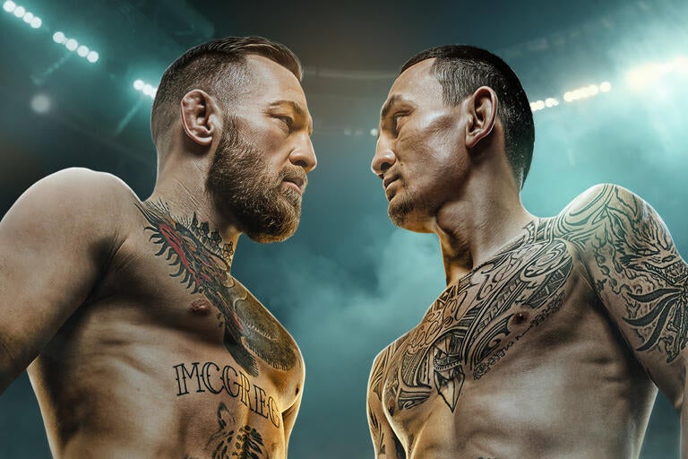 UFC octagon during a main event fight